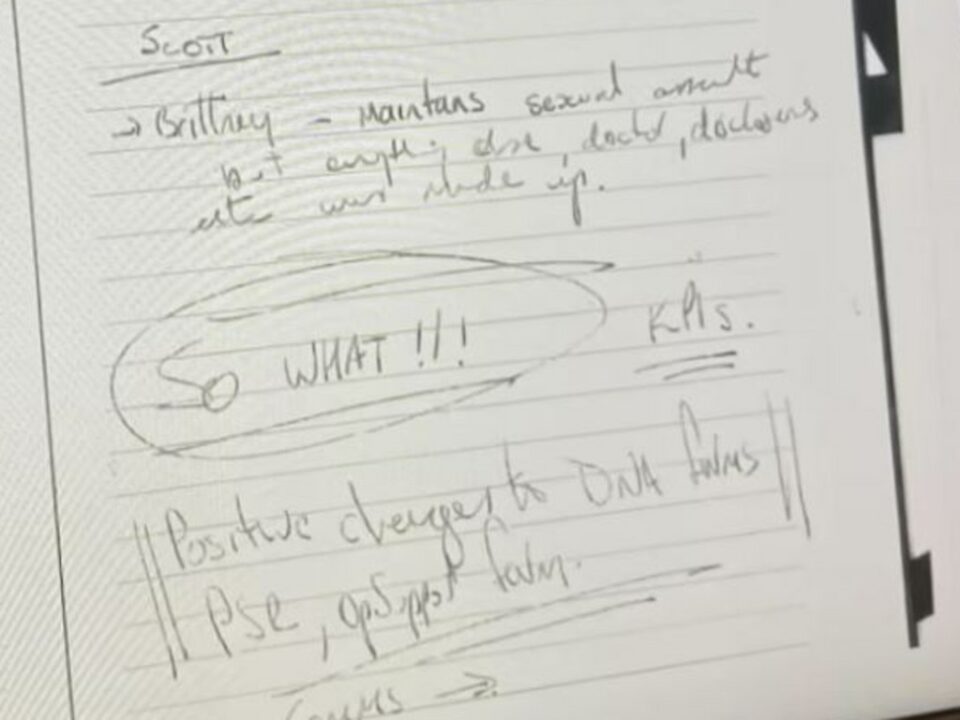 Top cop’s diary note about Brittany Higgins case
