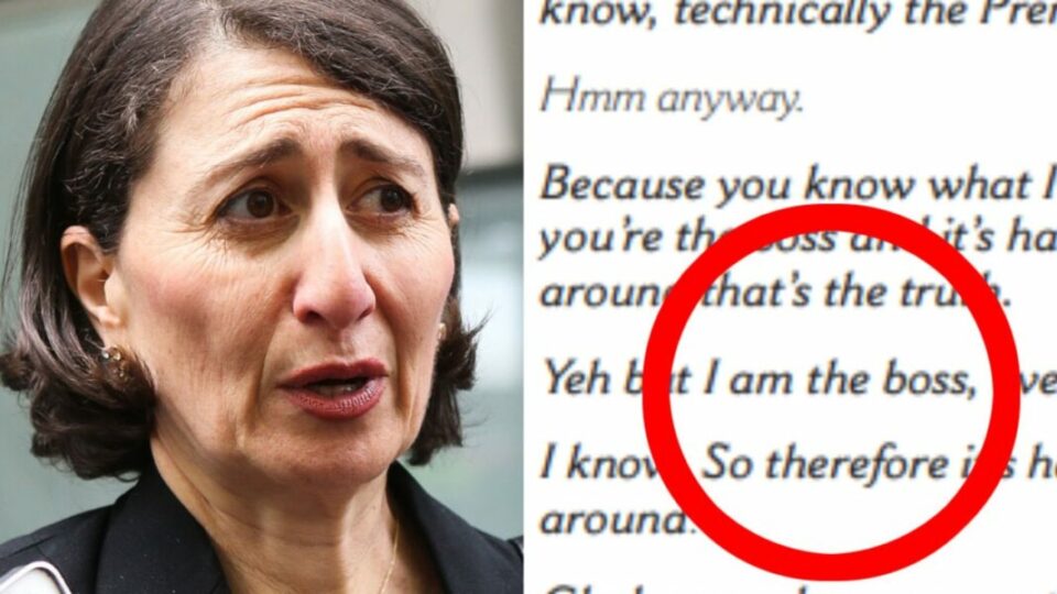 Gladys Berejiklian‘s ex-lover’s weird, insecure masculinity