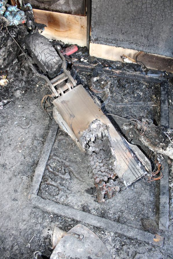 Fresh warning after e-scooter blaze
