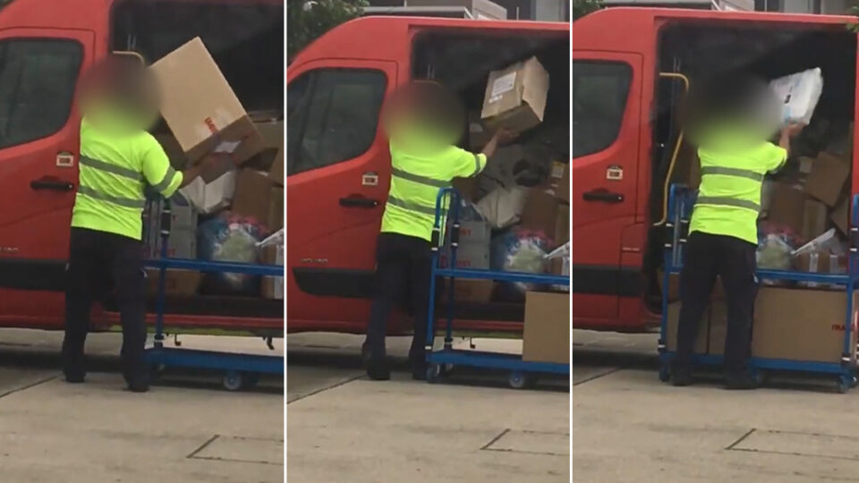 AusPost workers caught in furious act