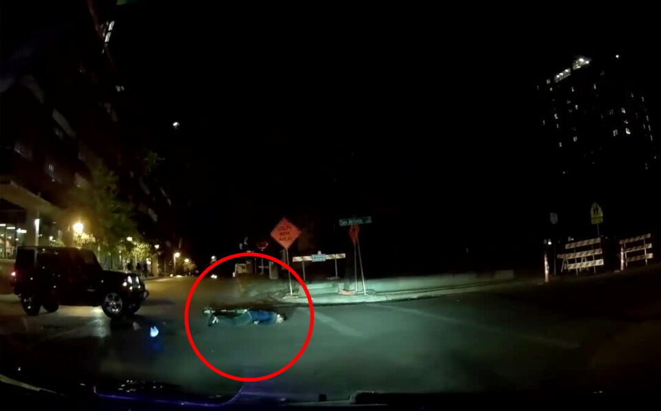 Dashcam captures shocking scooter crash