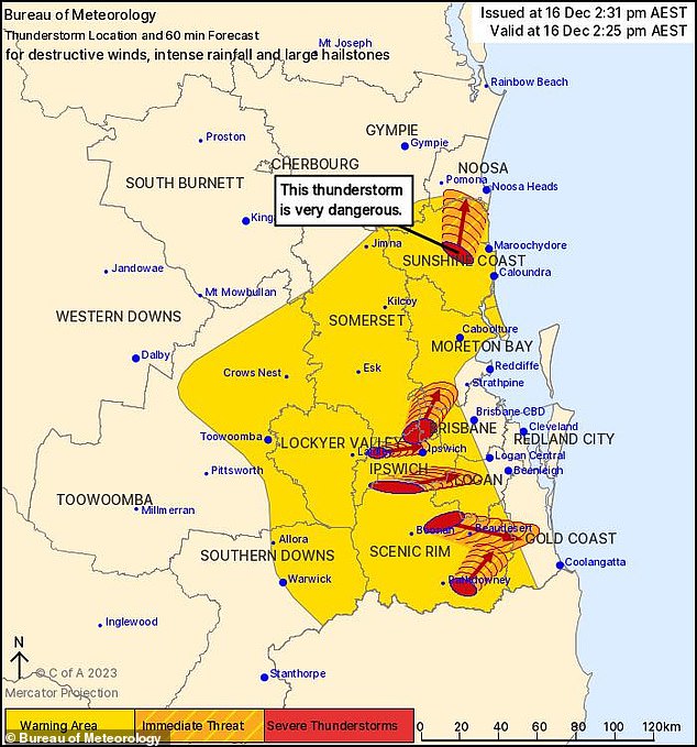 Two struck by lightning amid wild weather