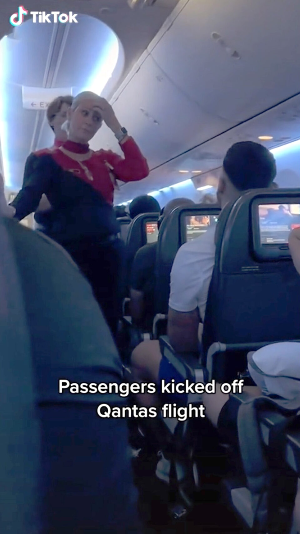 Fury over Qantas cabin crew’s in-flight stunt