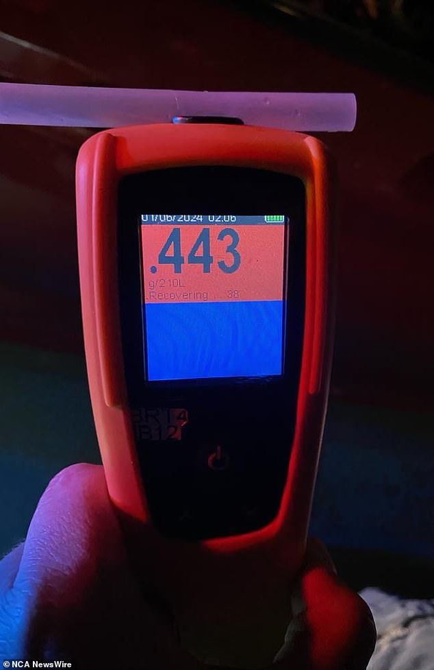 Young man blows wild alleged blood-alcohol