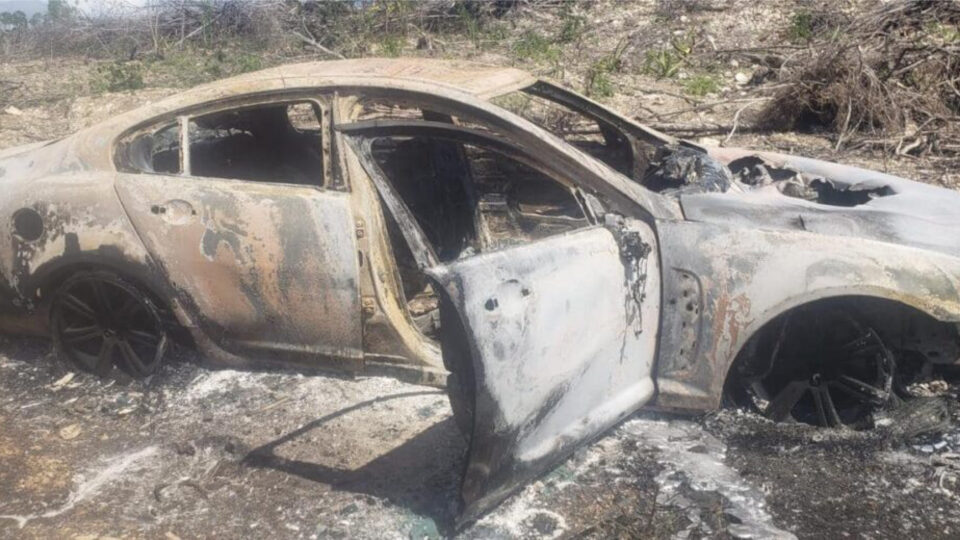 Man’s body found in burnt-out car