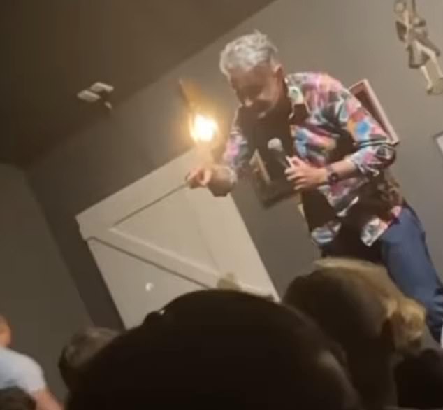 Hughesy erupts onstage, boots three women