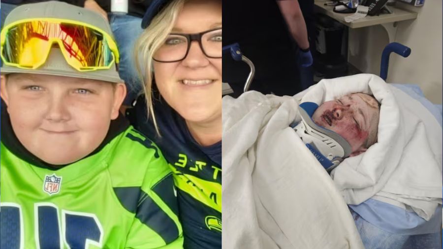 Boy hospitalised following hit-and-run