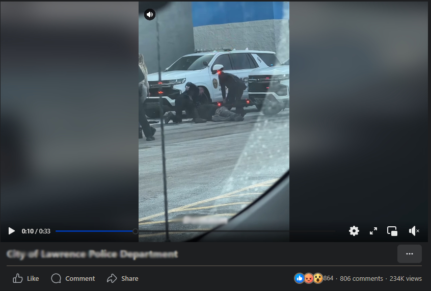 Cops incredible act caught on car park CCTV