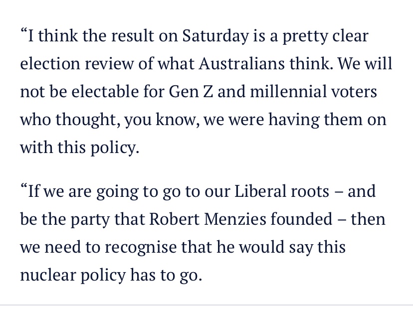 Liberal nuclear policy under ‘review’