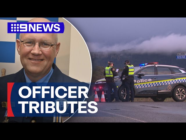 tributes flow for dead Tassie cop
