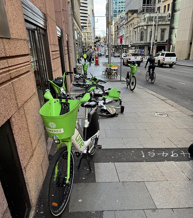 Worst street in Sydney for dumped e-bikes